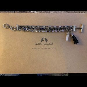 CHLOE + ISABEL toggle clasp tassel bracelet